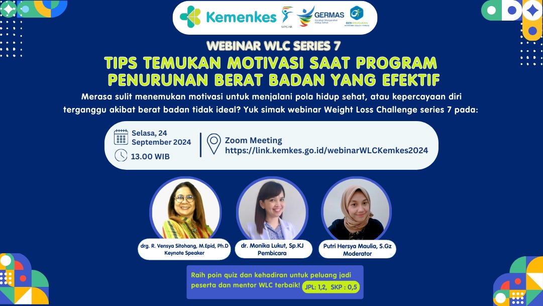 WEBINAR WLC SERIES 7 Tips Temukan Motivasi dan Maintain Program Penurunan Berat Badan yang Efektif