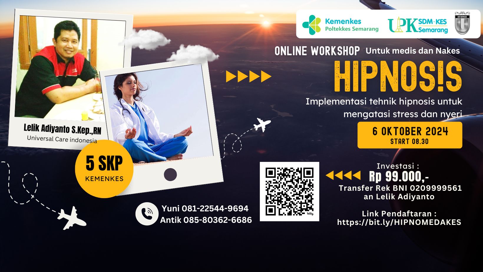 Workshop Basic Hypnosis Implementasi Manajemen Nyeri dan Stress dengan Metode Hipnosis