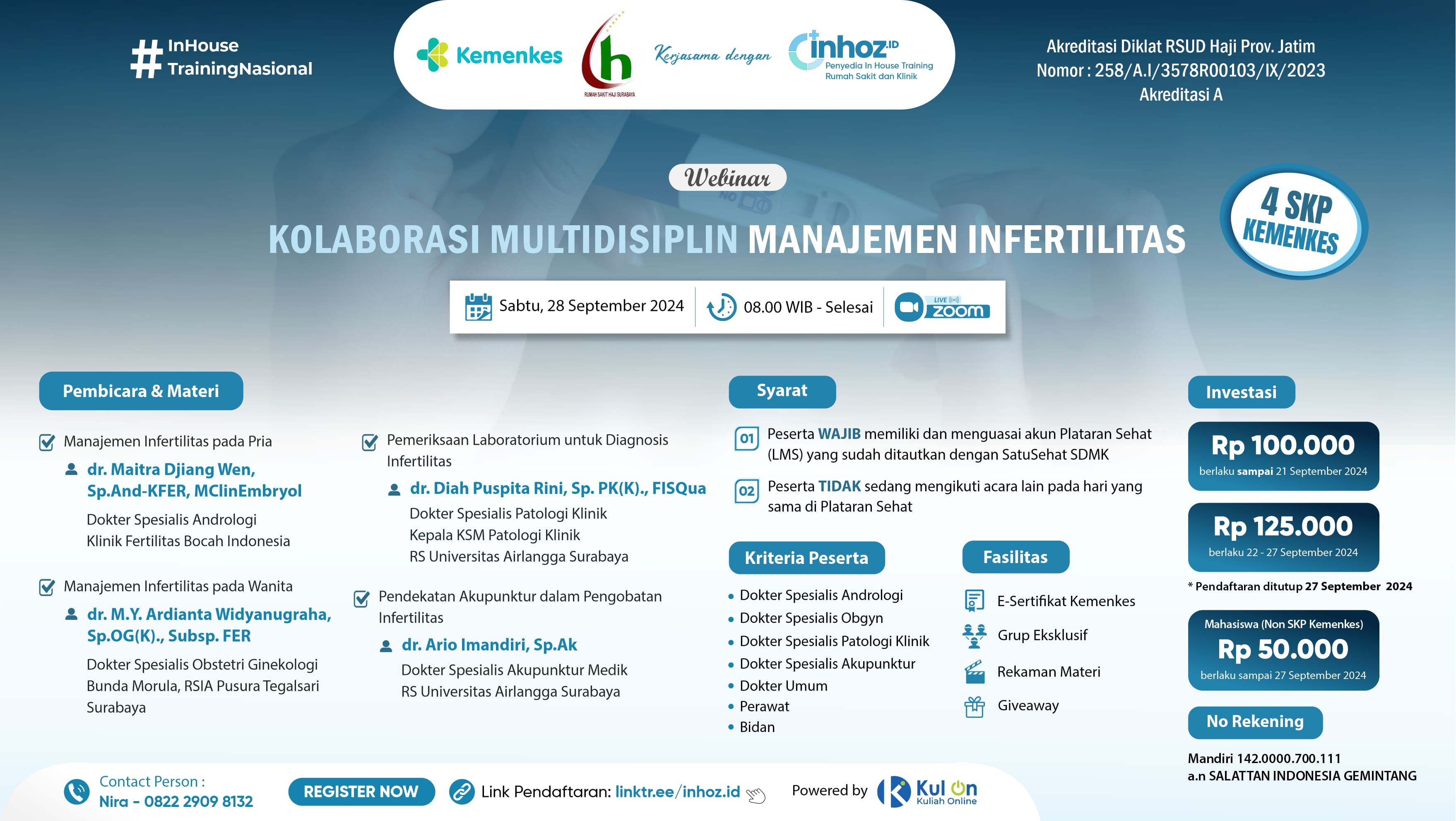 Webinar Kolaborasi Multidisiplin Manajemen Infertilitas