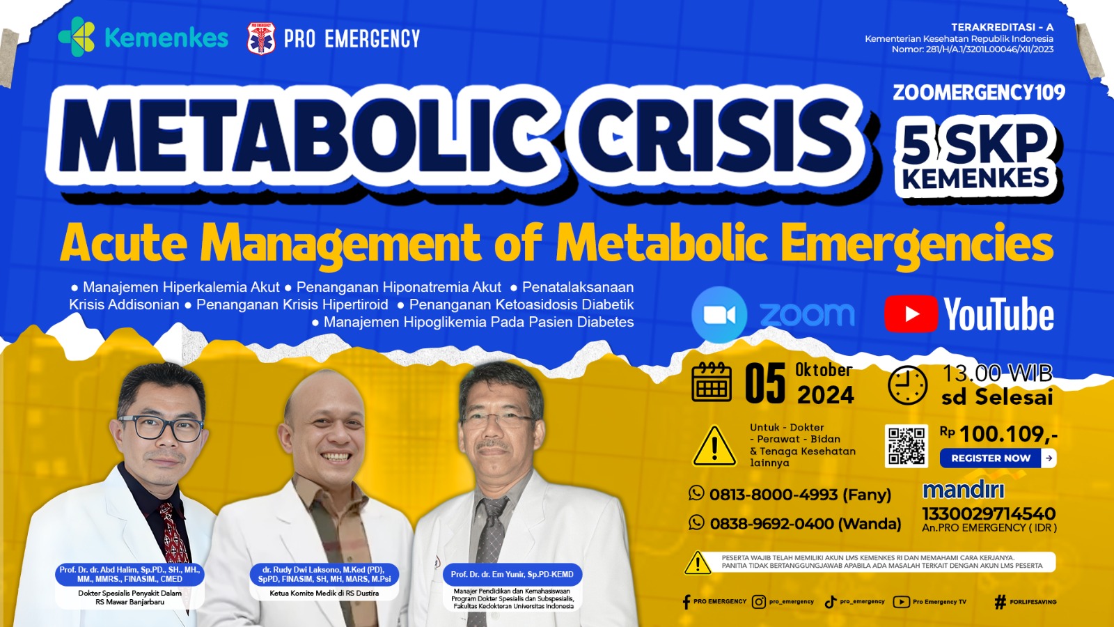 Webinar Metabolic Crisis Acute Management of Metabolic Emergencies
