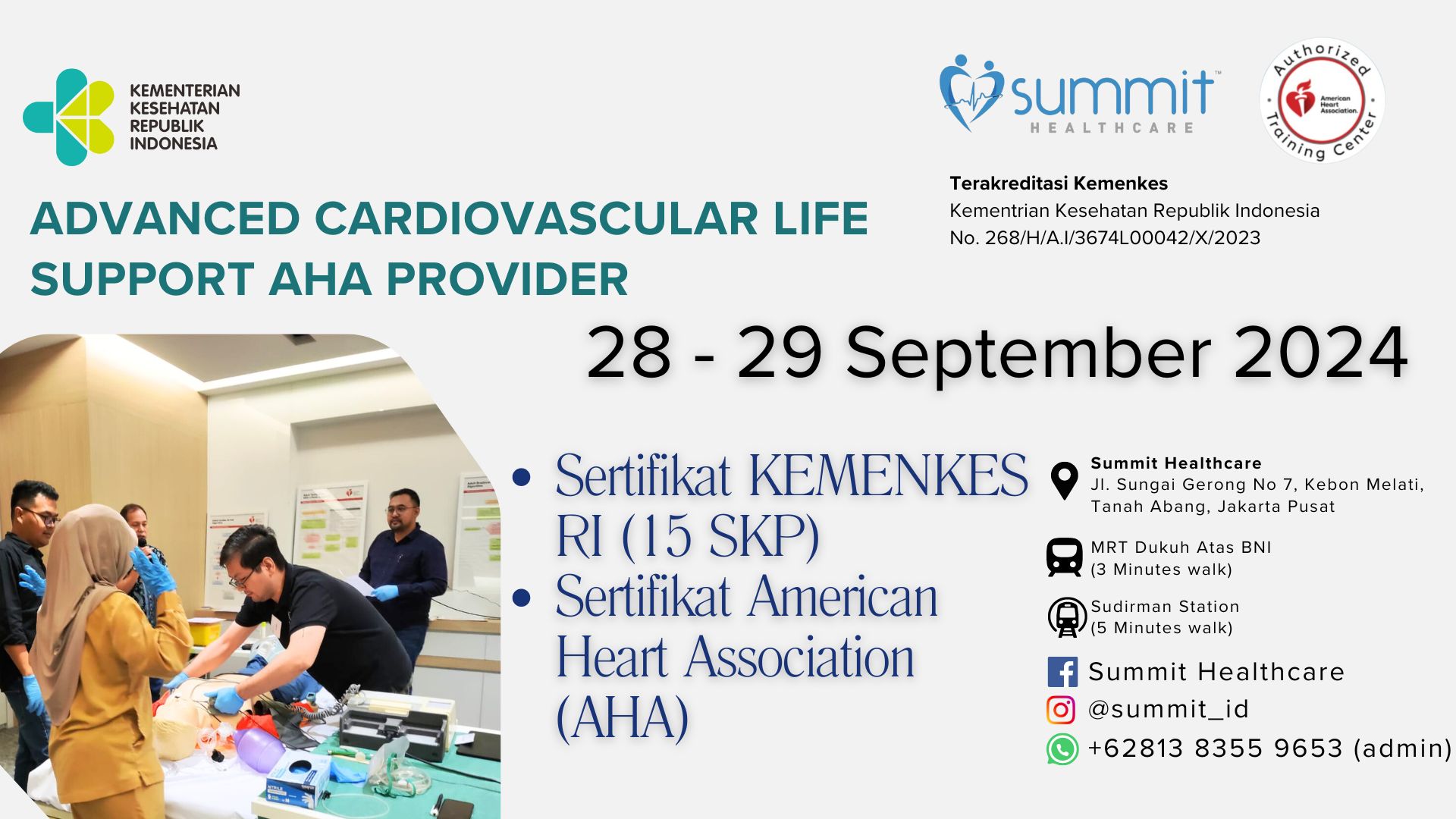 Advanced Cardiovascular Life Support AHA Provider