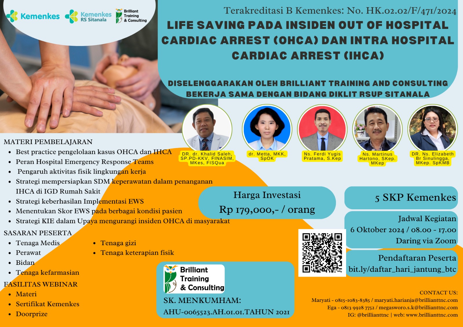 Life Saving pada Insiden Out of Hospital Cardiac Arrest (OHCA) dan Intra Hospital Cardiac Arrest (IHCA)