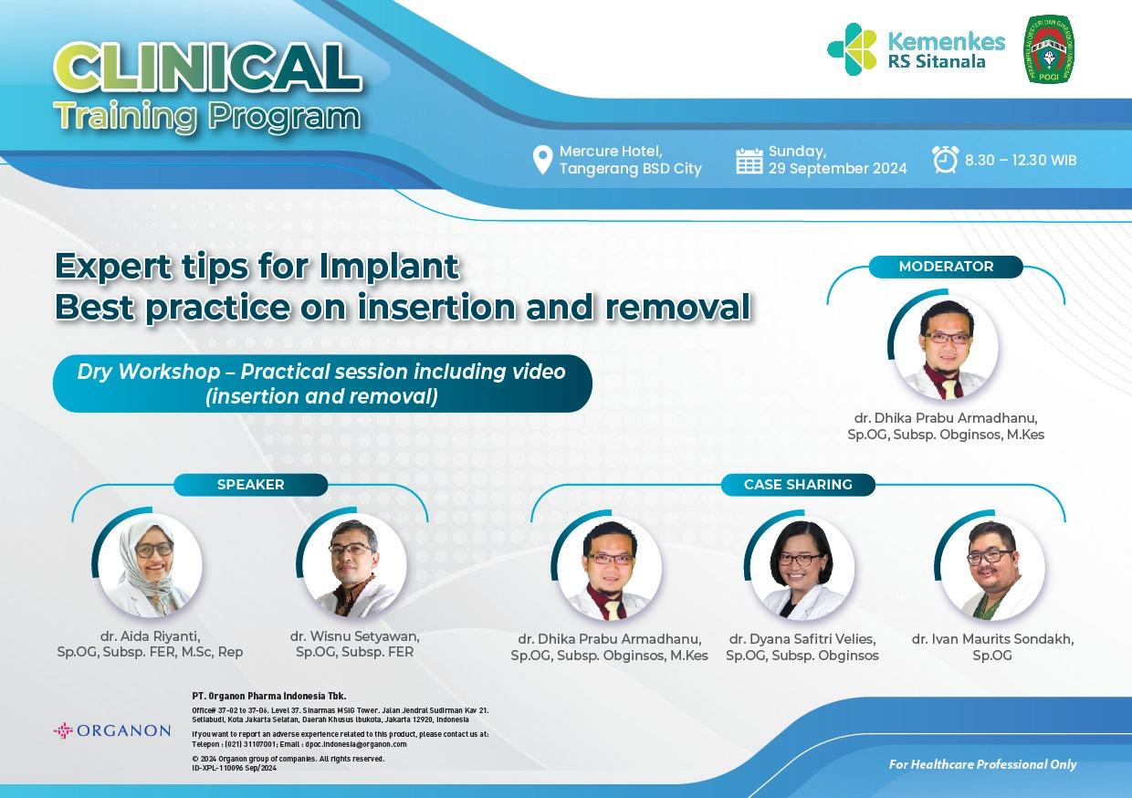 Implanon Master Class, Expert tips for best-practice insertion and removal - POGI BANTEN
