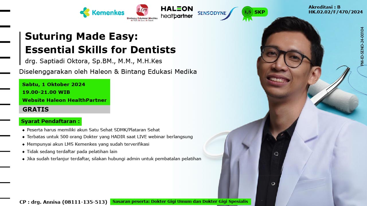 WEBINAR SUTURING MADE EASY ESSENTIAL SKILLS FOR DENTISTS