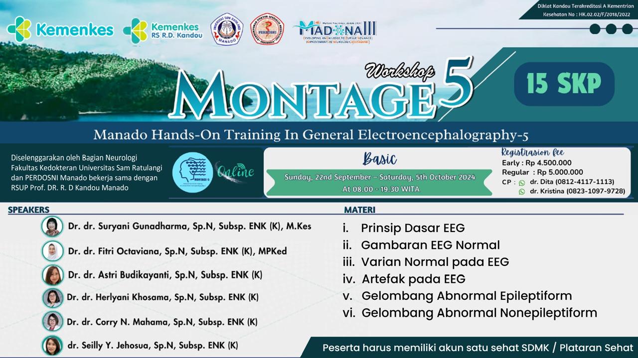Manado Hands on Training in General Encephalography 5 (MONTAGE 5) Basic