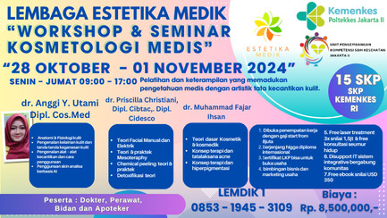 WORKSHOP KOSMETOLOGI MEDIS Angkatan 3
