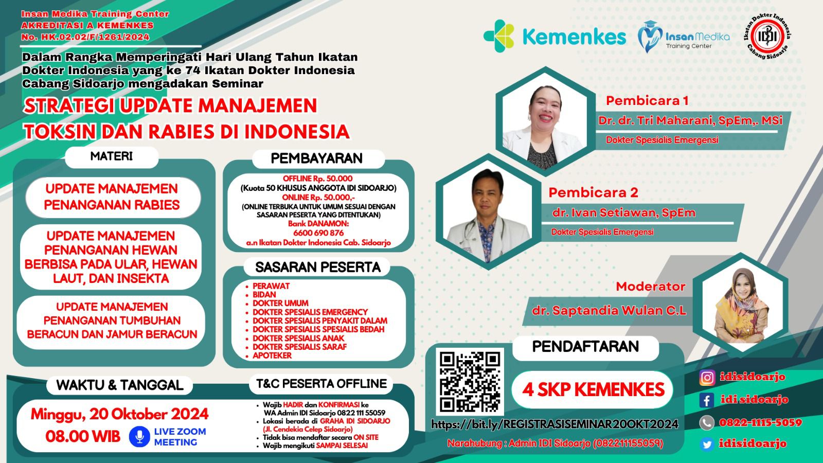 Seminar Strategi Update Manajemen Toksin dan Rabies Di Indonesia
