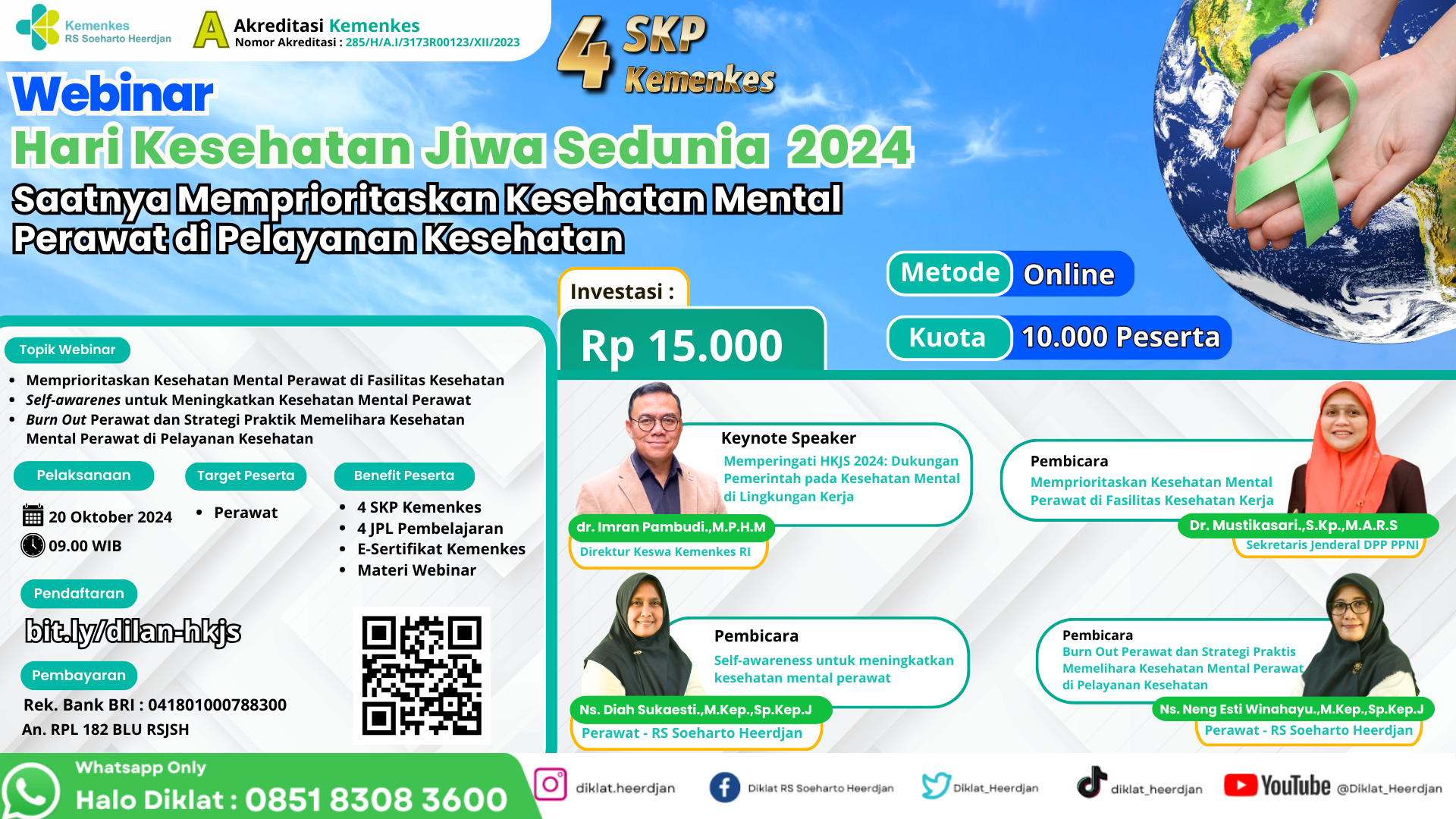 Webinar Saatnya Memprioritaskan Kesehatan Mental Perawat di Pelayanan Kesehatan