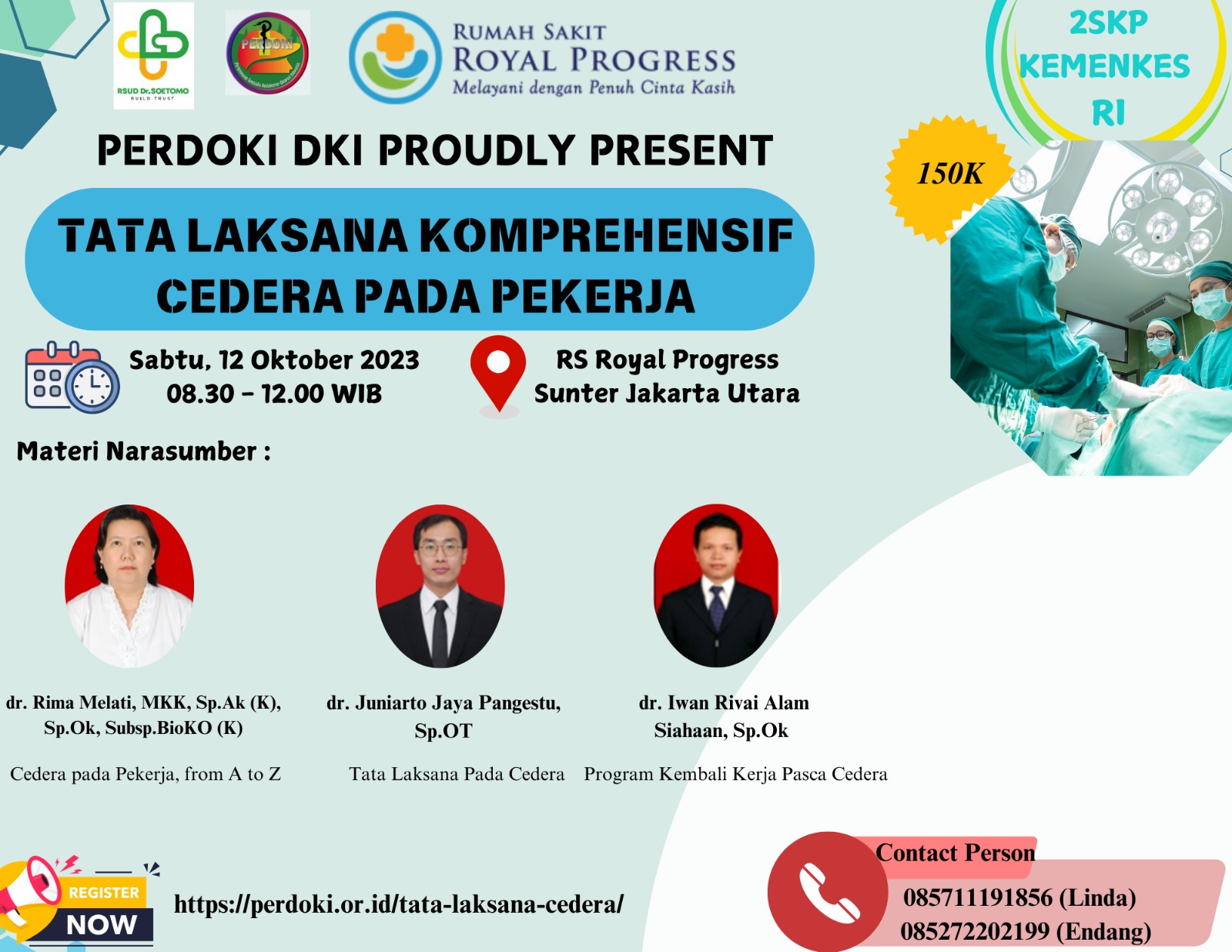 Seminar Tata laksana bidang Okupasi pasca cedera pada Pekerja