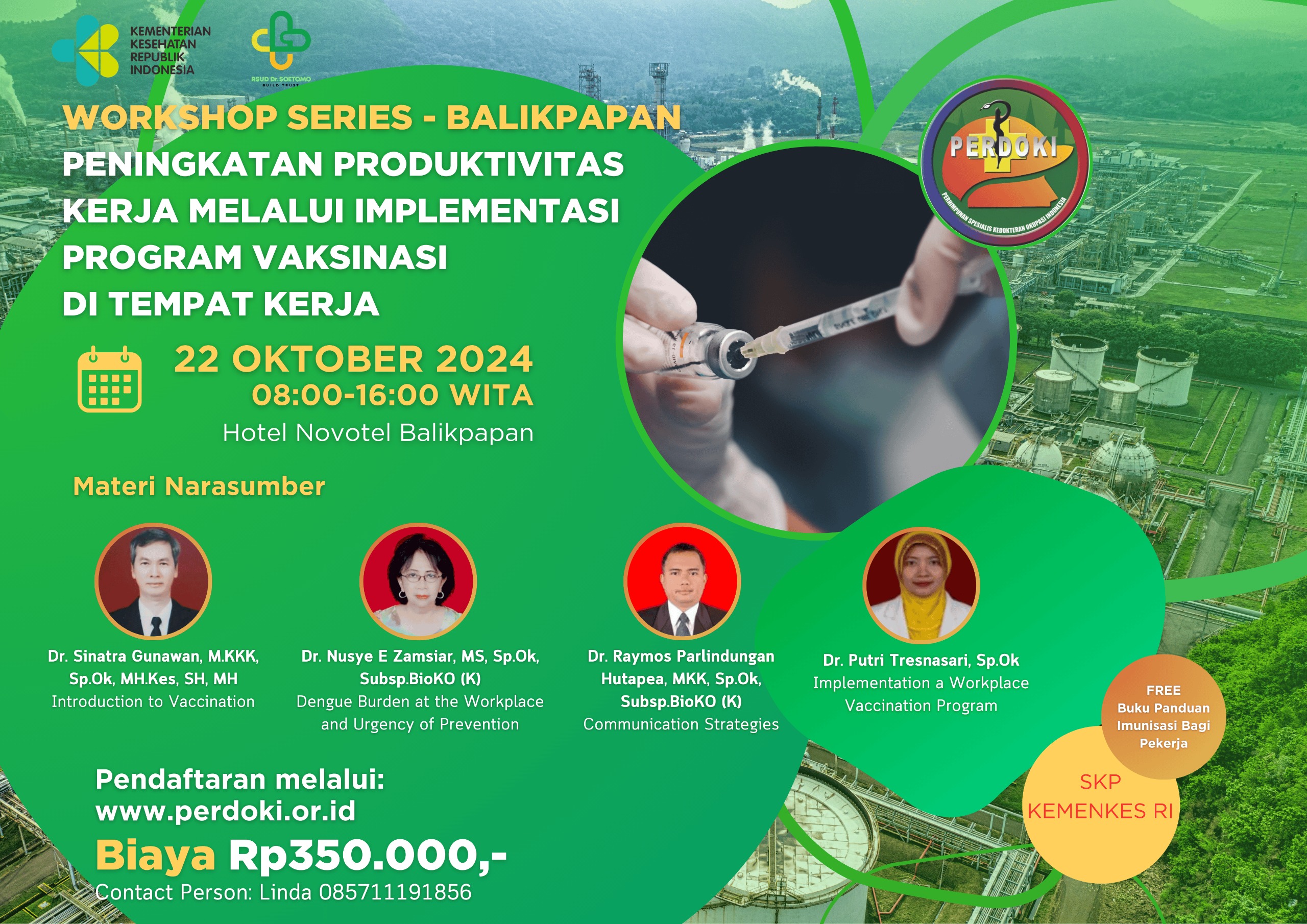 Workshop Peningkatan Produktivitas Kerja Melalui Implementasi Program Vaksinasi di Tempat Kerja