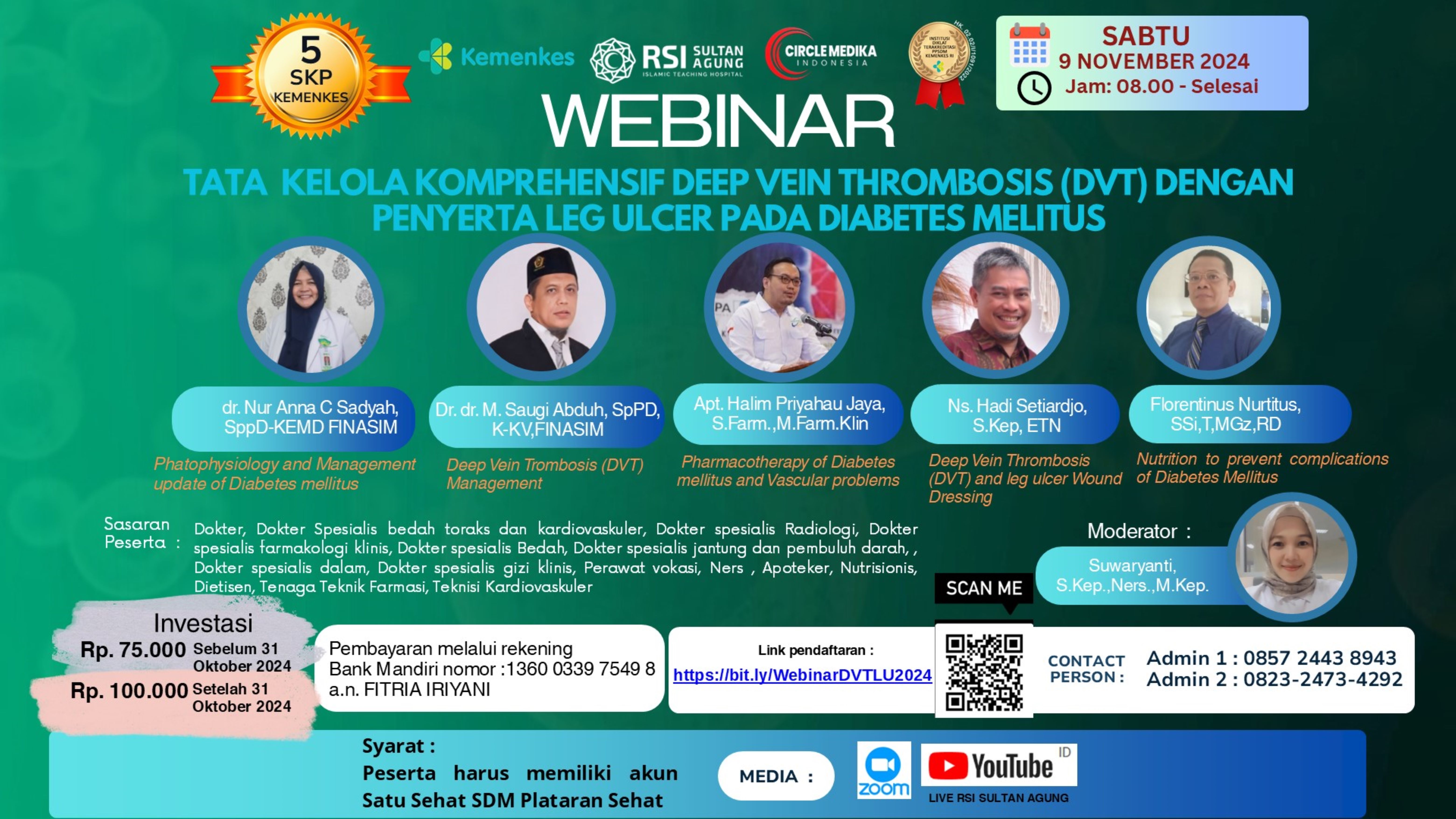 Tata Kelola Komprehensif Deep Vein Thrombosis (DVT) Dengan Penyerta Leg Ulcer Pada Diabetes Melitus