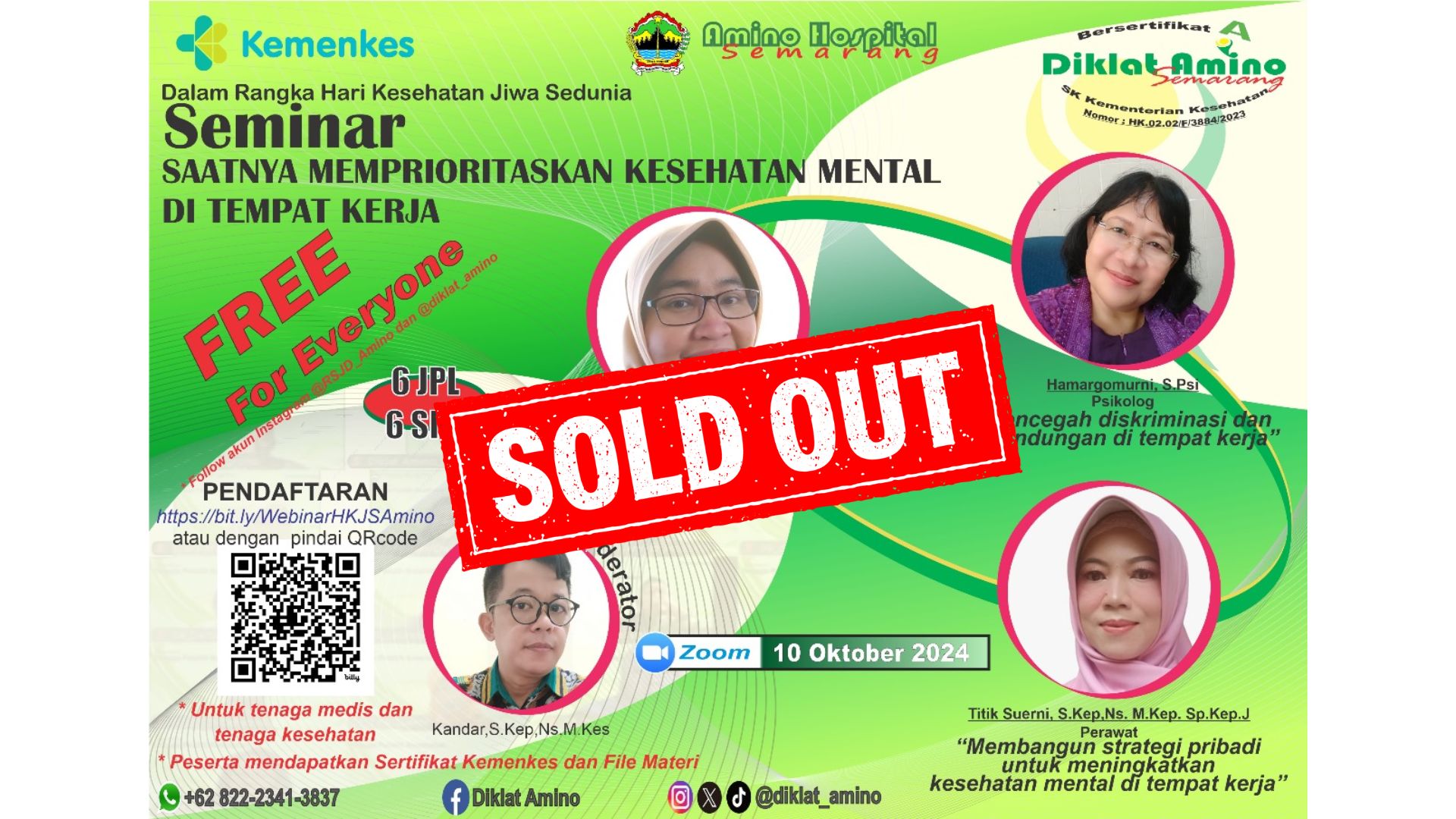 SEMINAR - SAATNYA MEMPRIORITASKAN KESEHATAN MENTAL DI TEMPAT KERJA