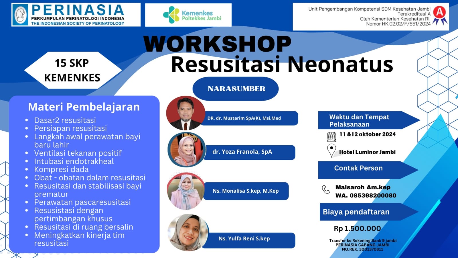 WORKSHOP RESUSITASI NEONATUS