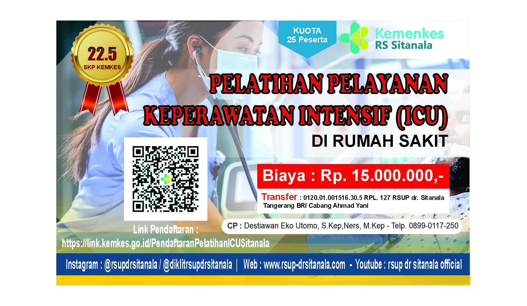 Pelatihan Pelayanan Keperawatan Intensif di Rumah Sakit (ICU)