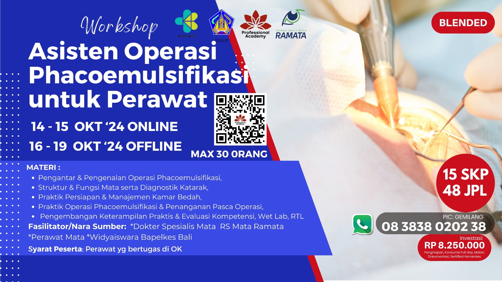 Workshop Asisten Operasi Phacoemulsifikasi untuk Perawat PT. Gemilang