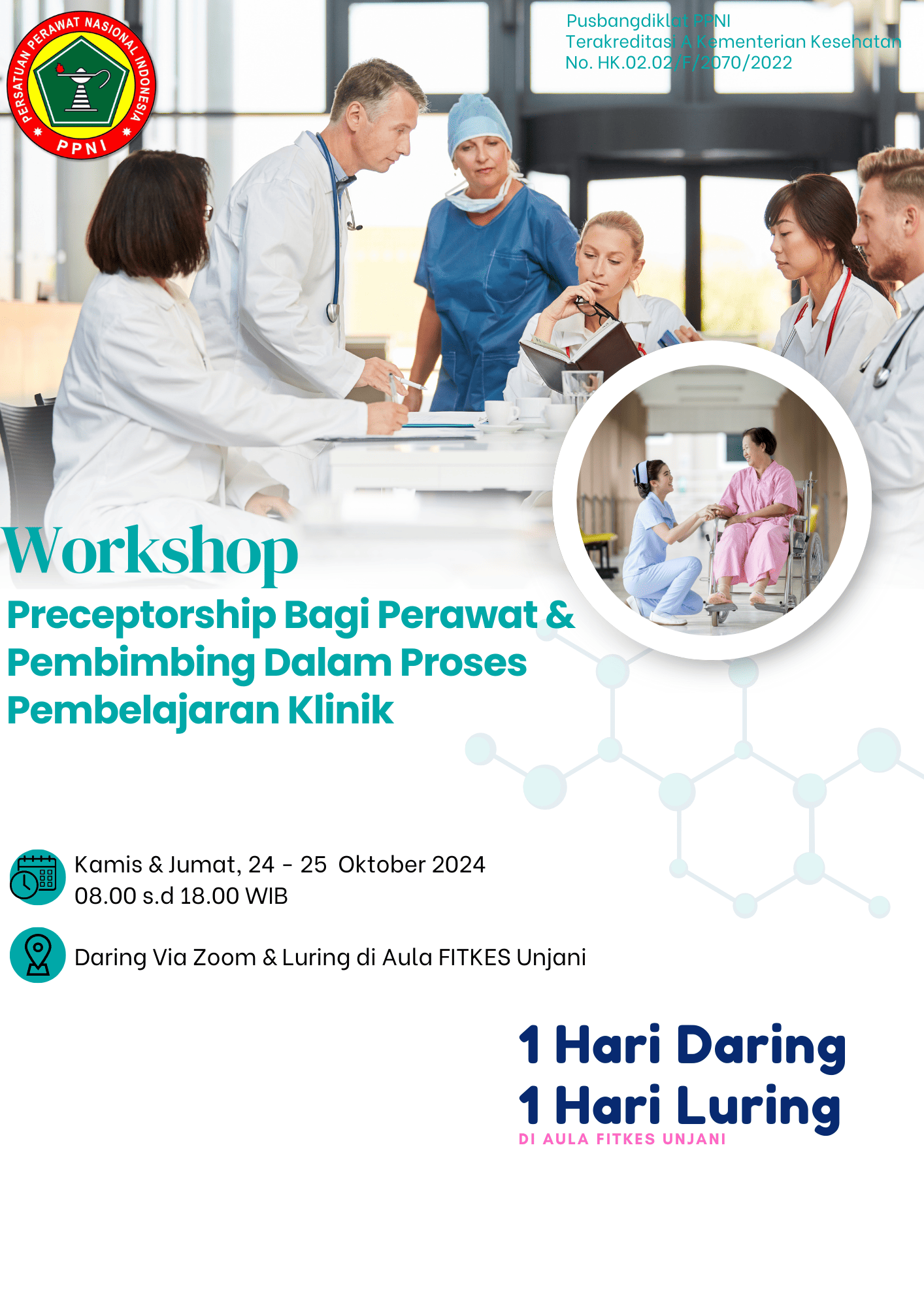 8968-Preceptorship Bagi Perawat Dan Pembimbing Dalam Proses Pembelajaran Klinik di Aula FITKes Unjani