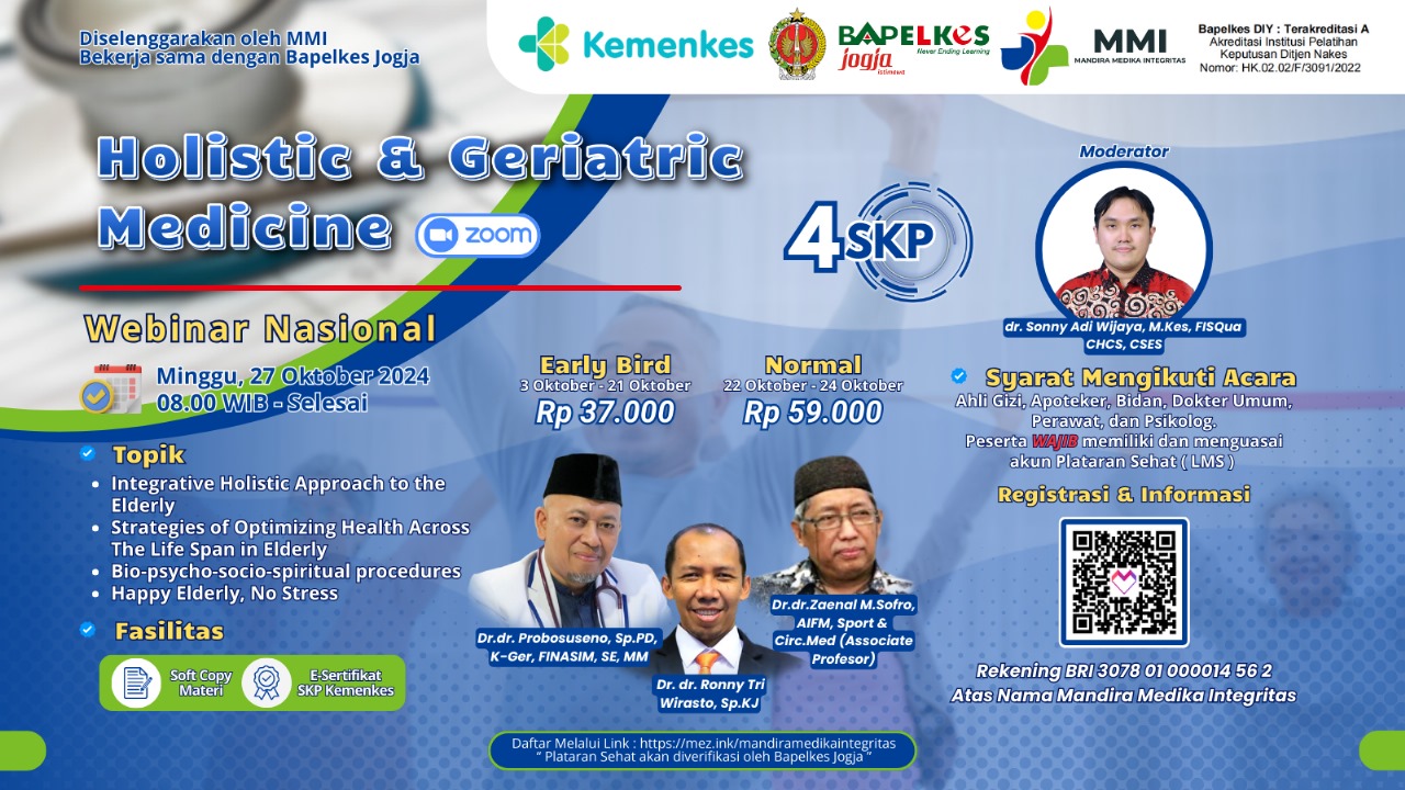 Webinar Nasional  Holistic and Geriatric Medicine