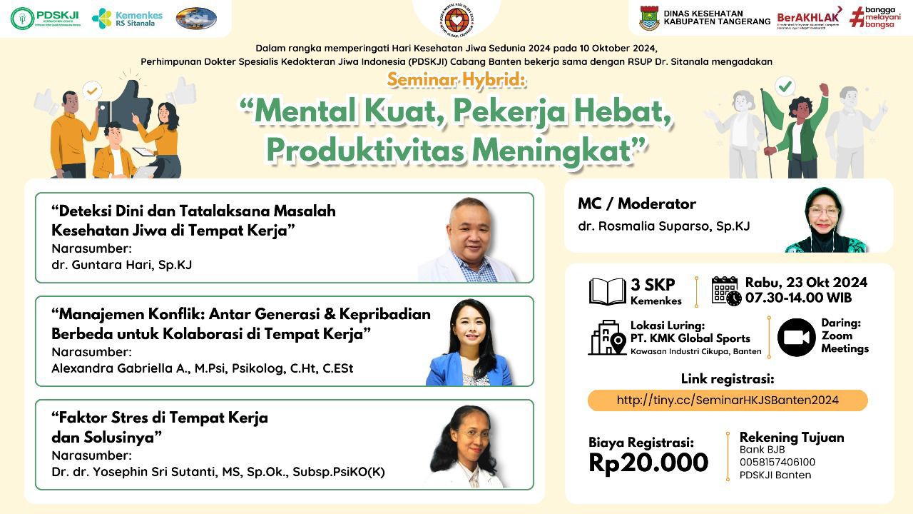 Mental Kuat, Pekerja Hebat, Produktivitas Meningkat  - Hari Kesehatan Jiwa Sedunia (HKJS) Tahun 2024