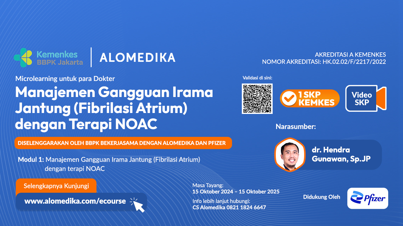 ALOMEDIKA Video SKP - Manajemen Gangguan Irama Jantung (Fibrilasi Atrium) dengan terapi NOAC