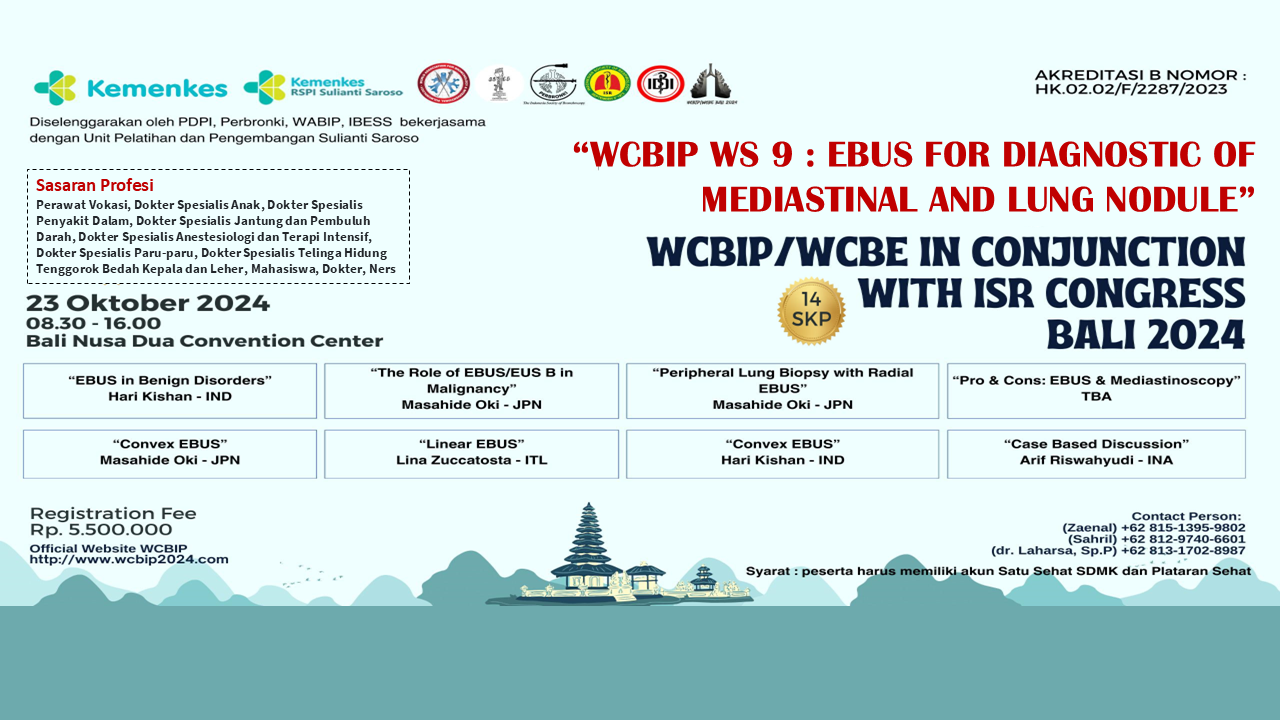 WCBIP WS 9  EBUS for Diagnostic of Mediastinal and Lung Nodule