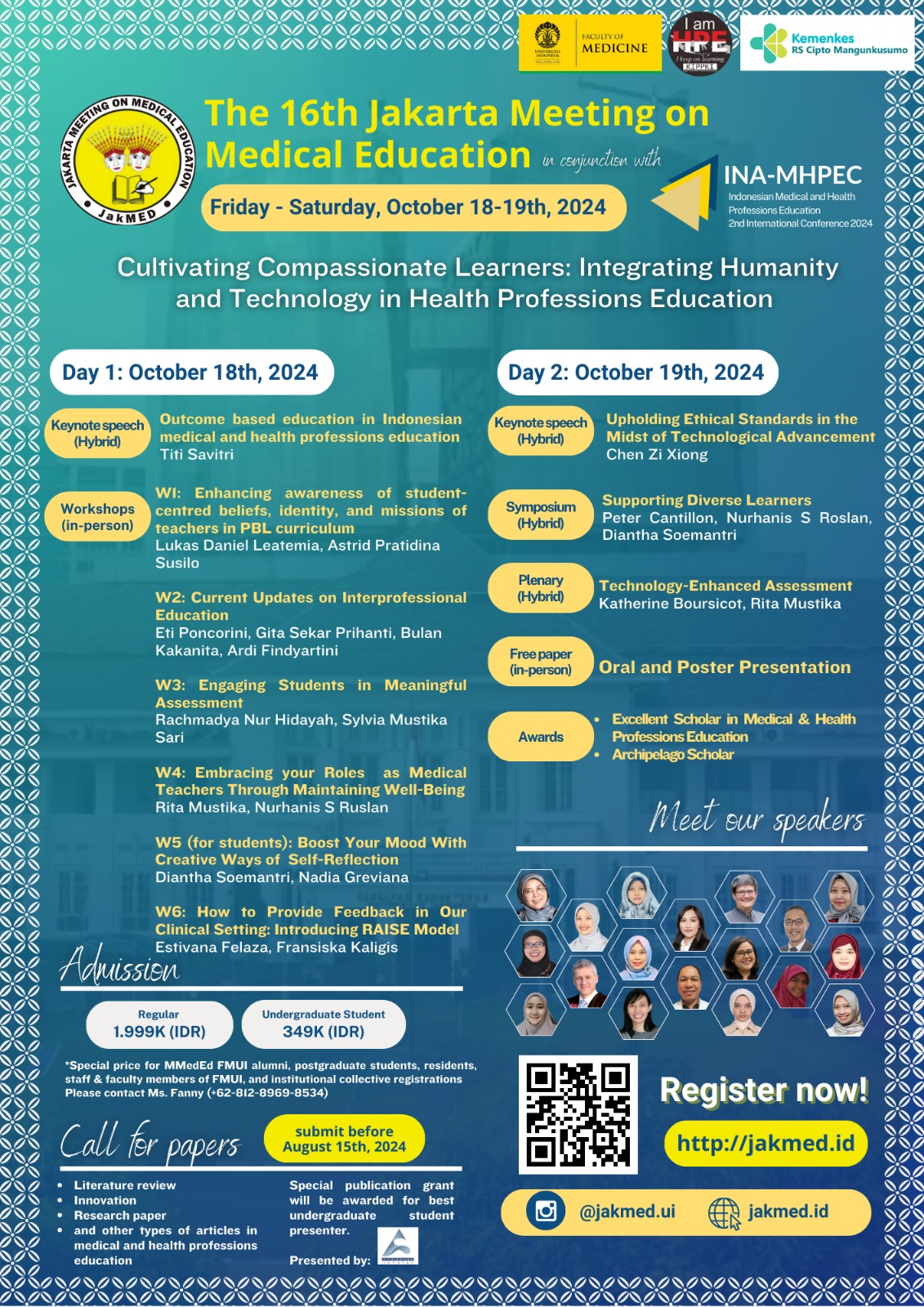 The 16th Jakarta Meeting on Medical Education 2024 Plenaries and Symposia