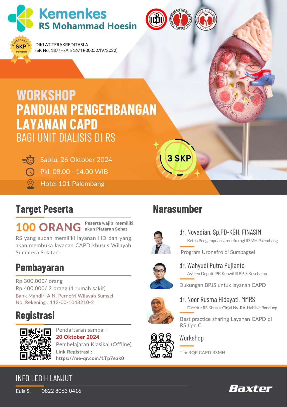 WORKSHOP DAN EVALUASI PERKEMBANGAN LAYANAN CAPD DI SUMATERA SELATAN
