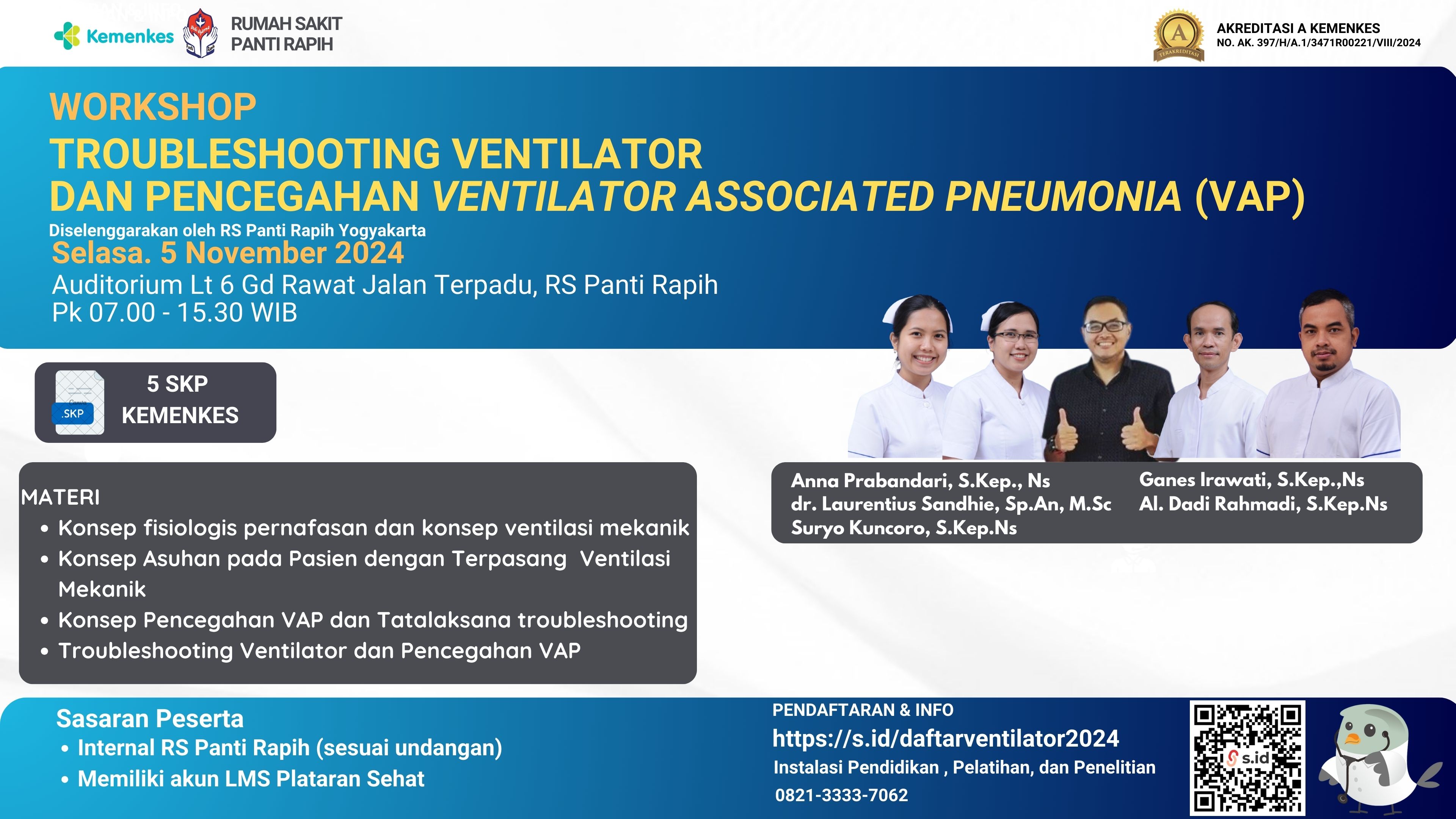 Troubleshooting Ventilator dan Pencegahan Ventilator Associated Pneumonia (VAP)