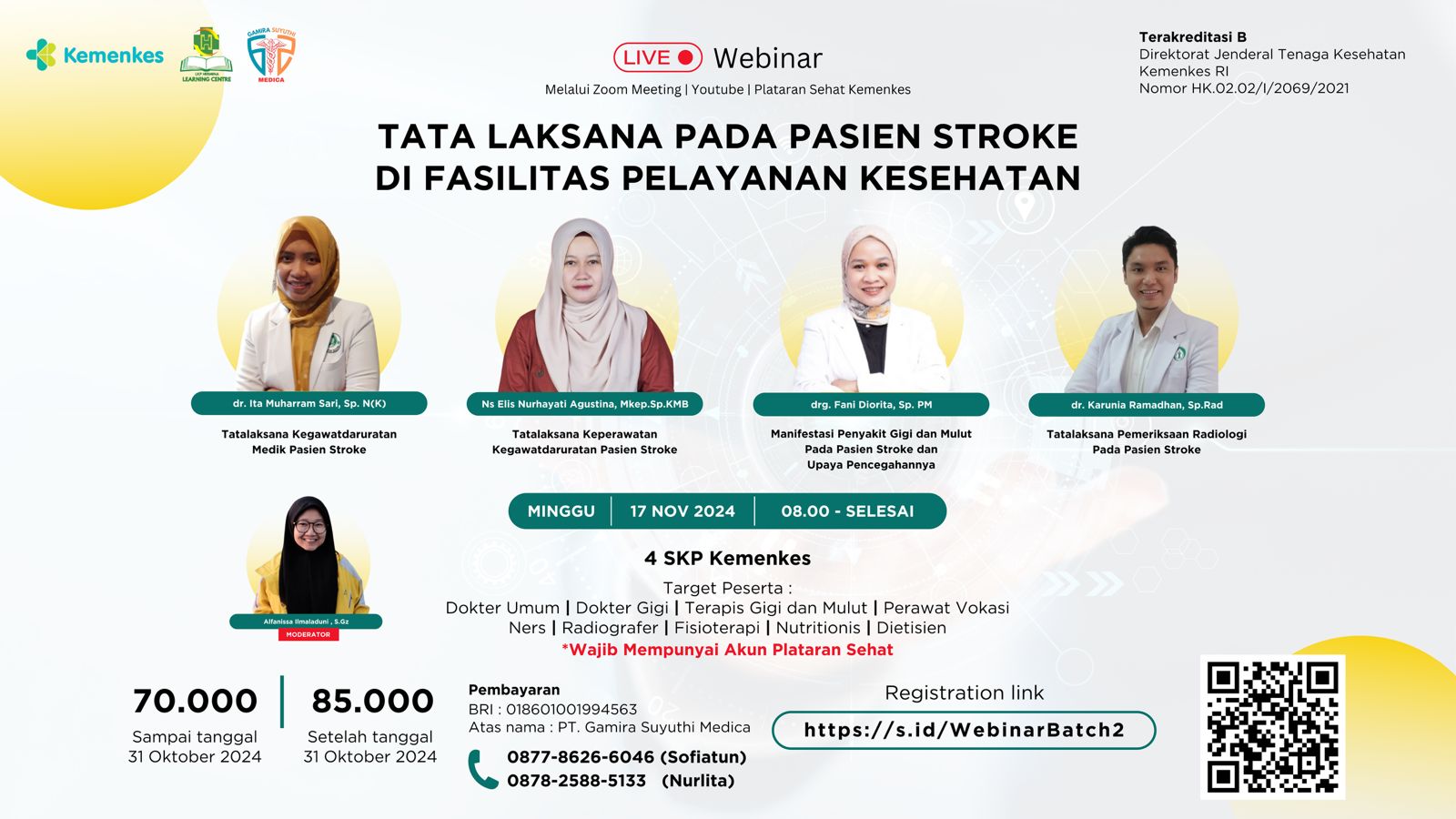 Webinar Nasional Tatalaksana pada Pasien Stroke di Fasilitas Pelayanan Kesehatan