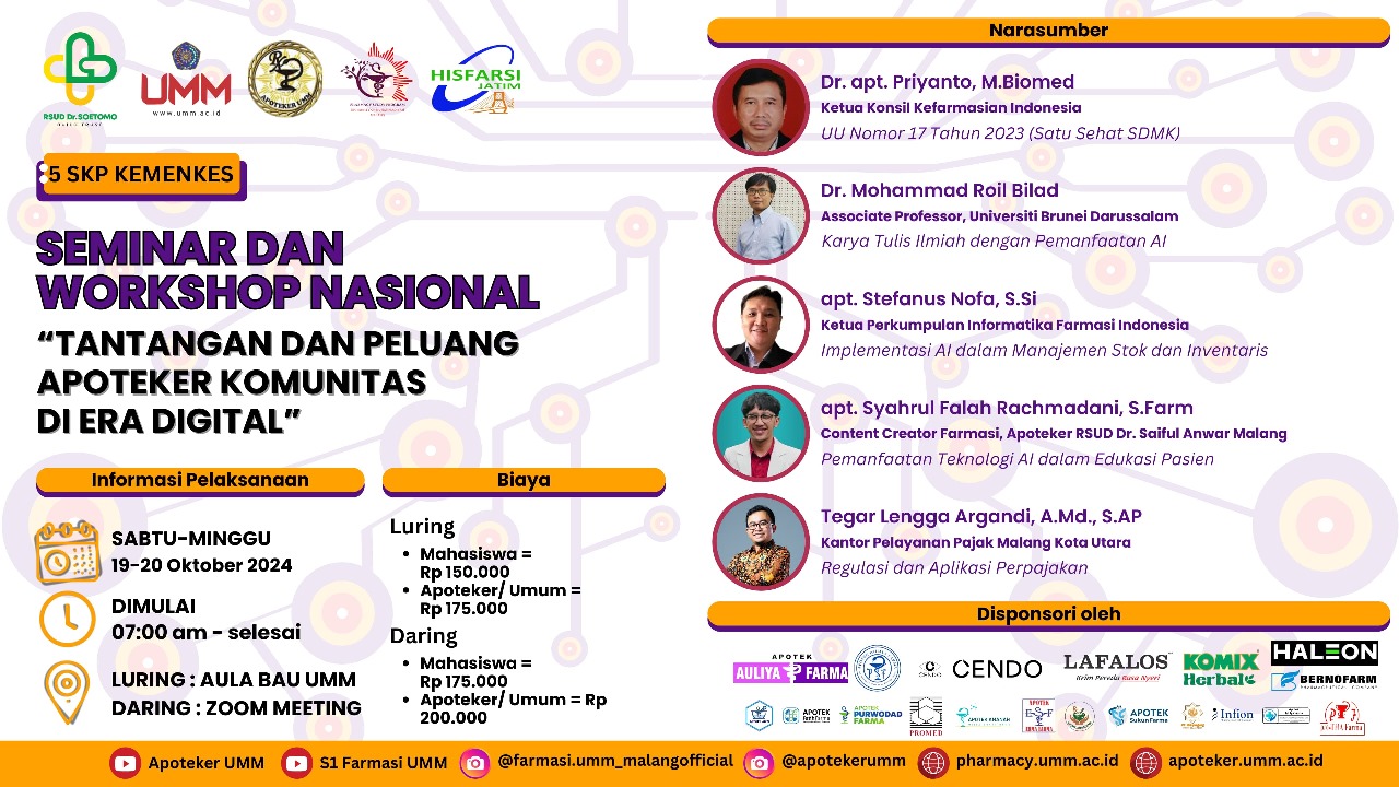 Seminar Tantangan dan Peluang Apoteker Komunitas di Era Digital