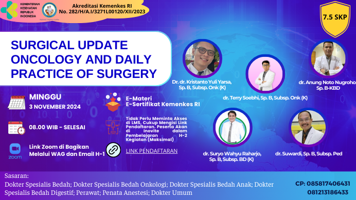 SURGICAL UPDATE ONCOLOGY AND DAILY PRACTICE OF SURGERY