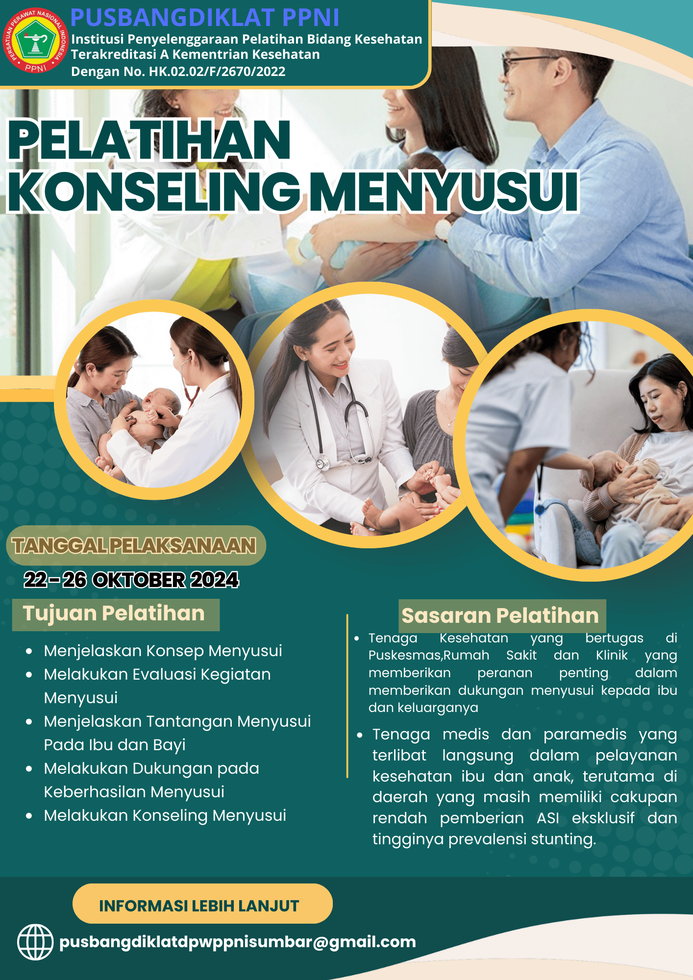 15575-Pelatihan Konseling Menyusui di Hotel Daima Padang