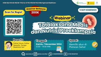 Webinar Tatalaksana Medis dan Nutrisi Preeklampsia
