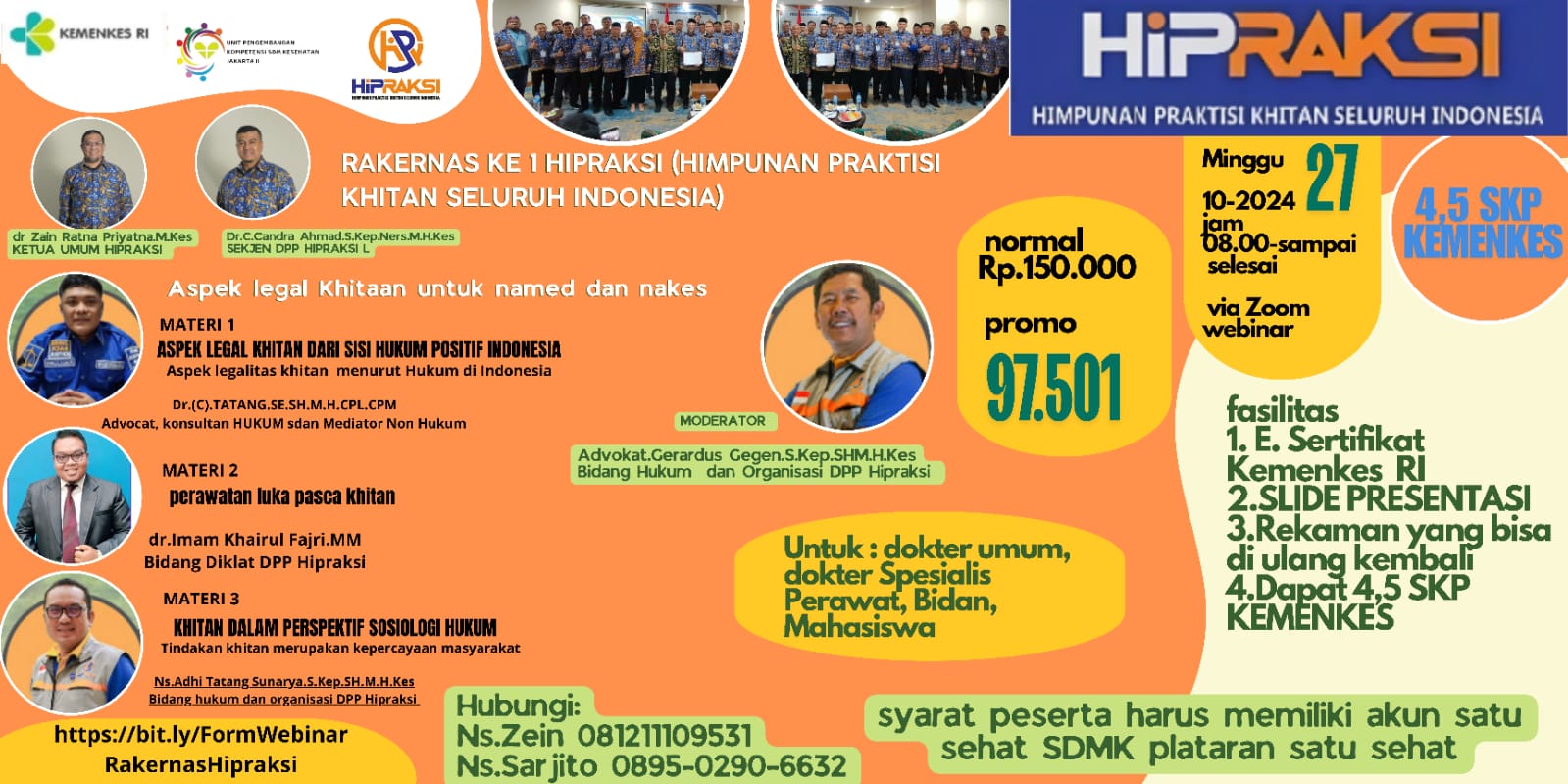 Webinar Aspek Legalitas pada  Tindakan Khitan di Indonesia 