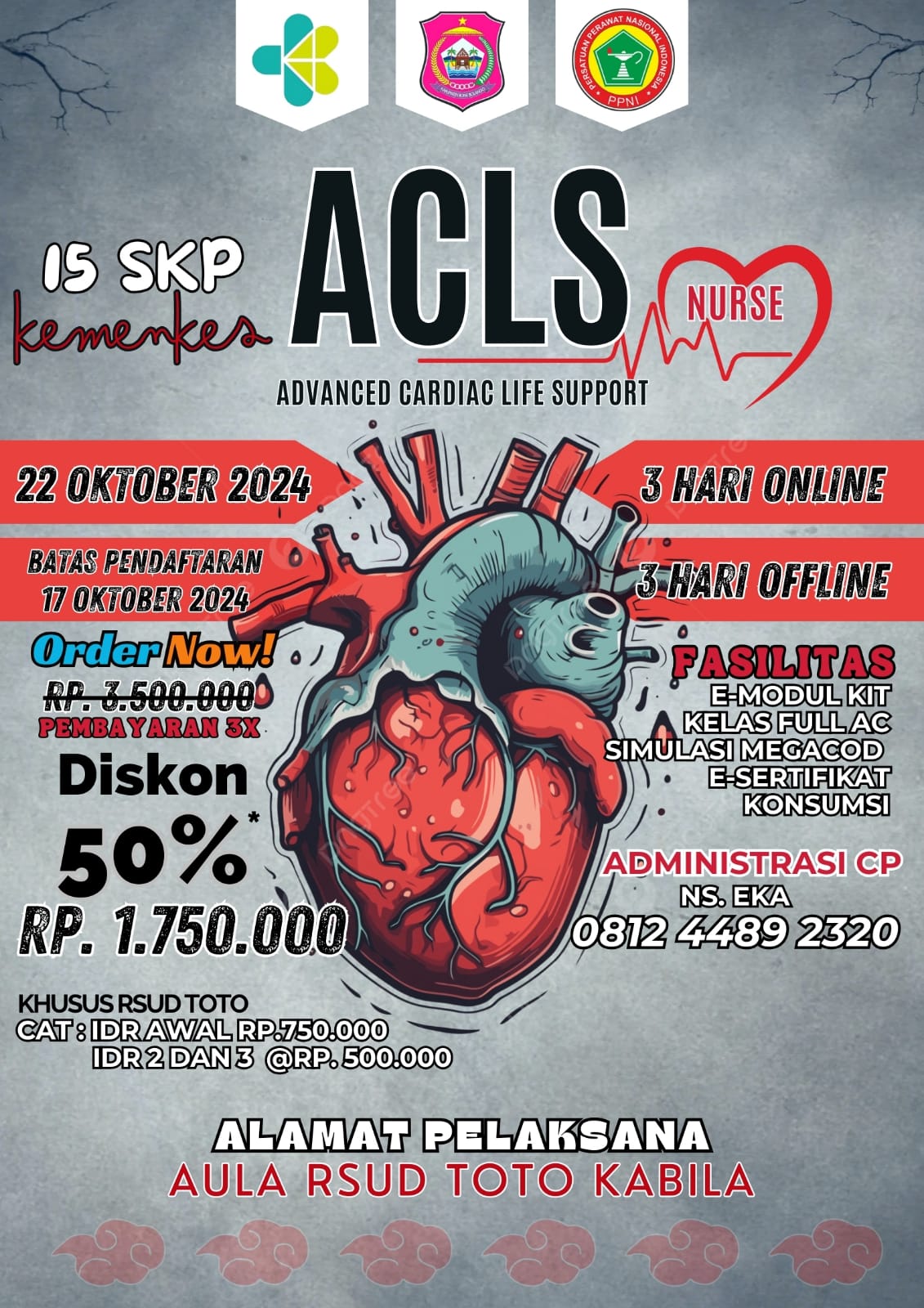 15607-Pelatihan Advance Cardiac Life Support (ACLS) bagi Perawat di RSUD Toto Kabila