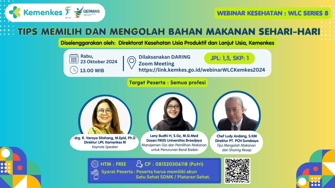 WEBINAR SERIES 8 Tips Memilih dan Mengolah Bahan Makanan Sehari-hari