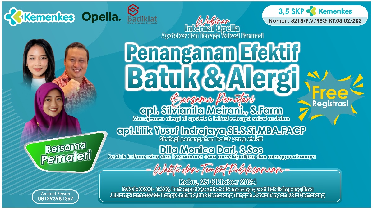 Webinar Penanganan Efektif Alergi dan Batuk