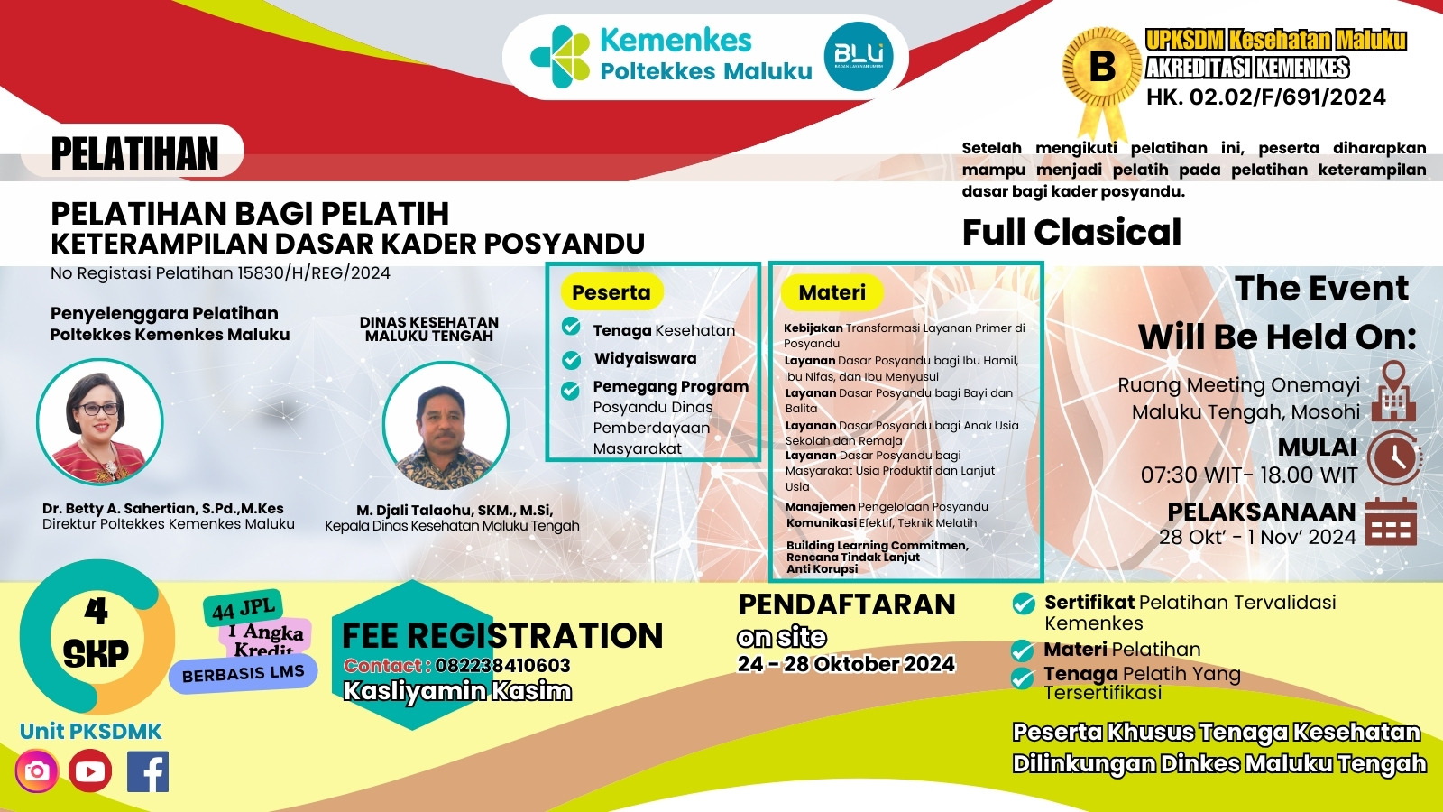 ANGKATAN 1 KELAS A PELATIHAN BAGI PELATIH KETERAMPILAN DASAR KADER POSYANDU