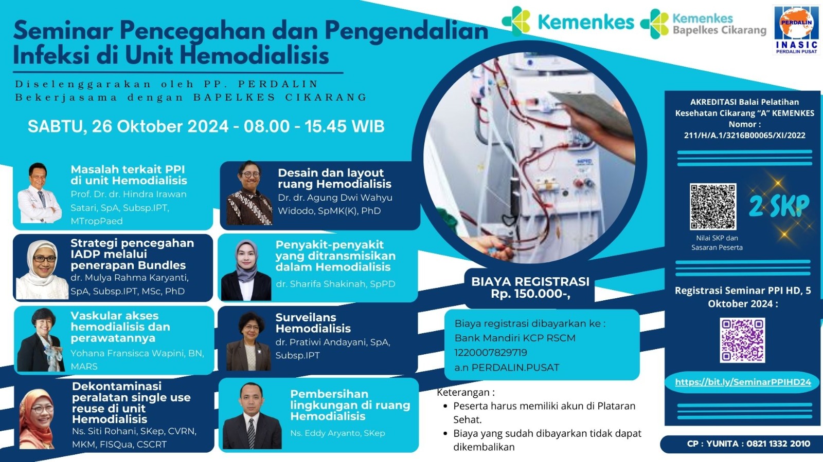 Webinar Pencegahan dan Pengendalian Infeksi di Unit Hemodialisis (HD)