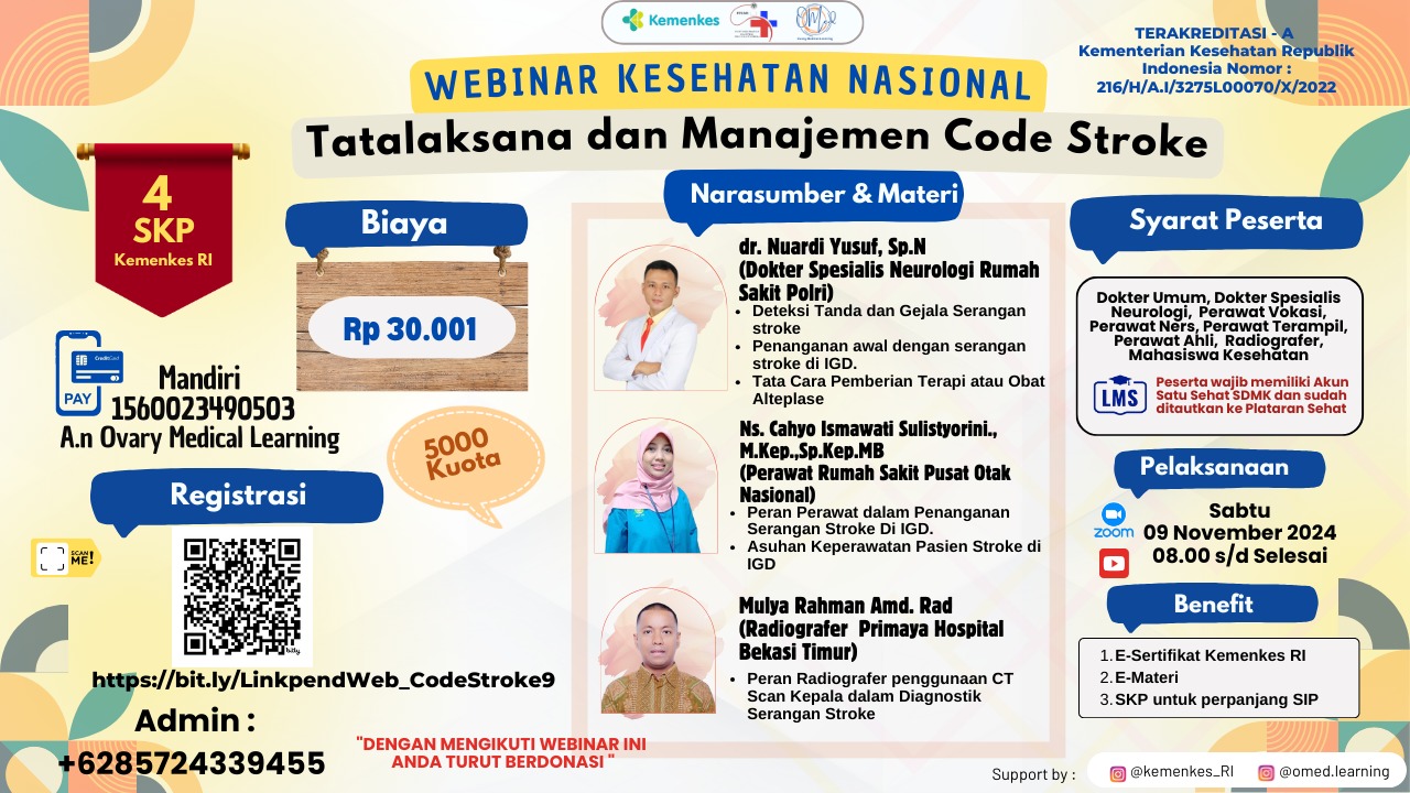 Webinar Tatalaksana Dan Manajemen Code Stroke