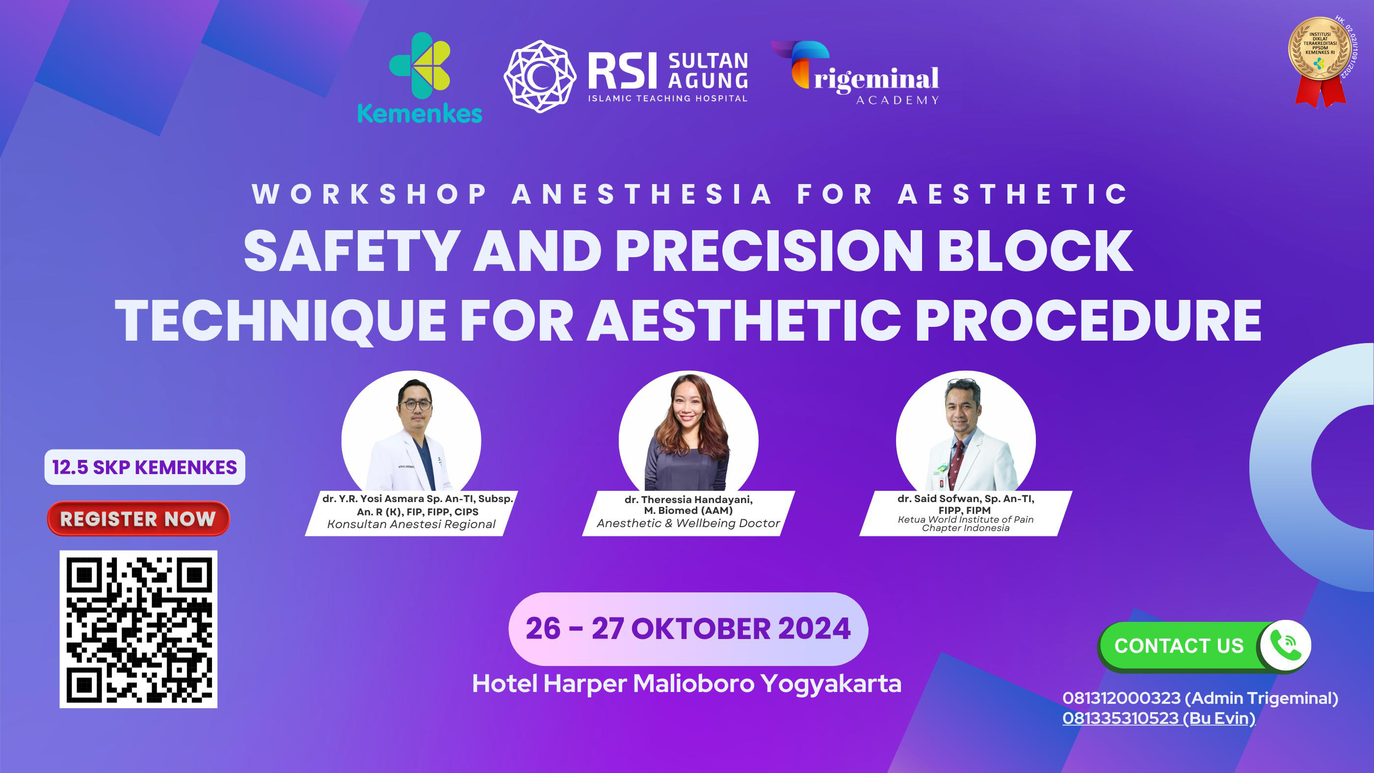 Workshop Safety And Precision Block Technique For Aesthetic Proceudre