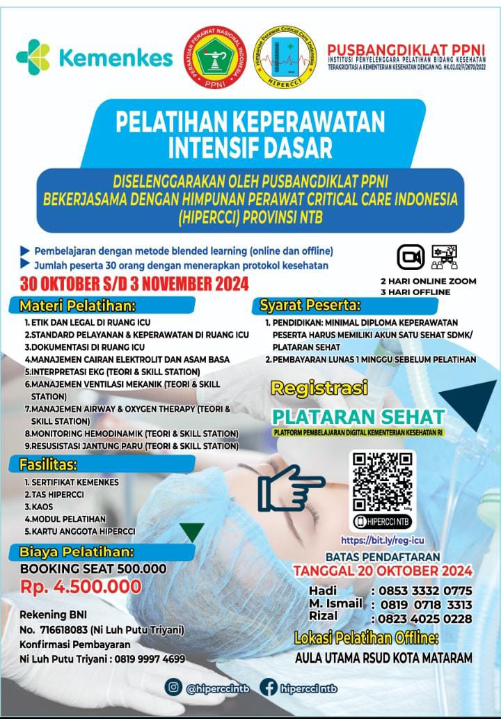 15950-Pelatihan Keperawatan Intensif Dasar (PKID) di Aula Utama RSUD Kota Mataram