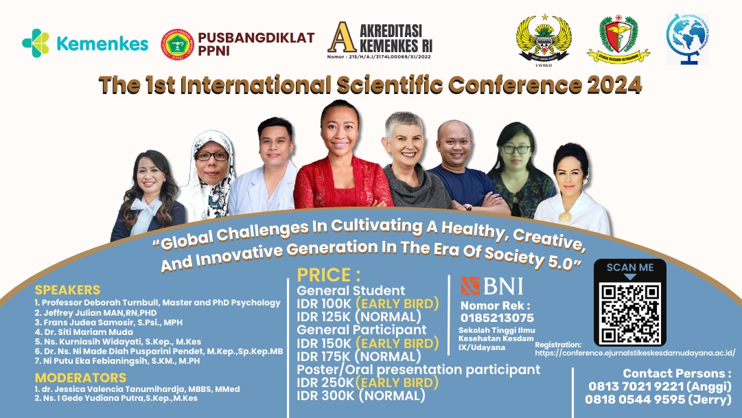 International Scientific Conference Global Challenges In Cultivating A Healthy, Creative, And Innovative Generation In The Era Of Society 5.0 di Stikes Kesdam IX/Udayana