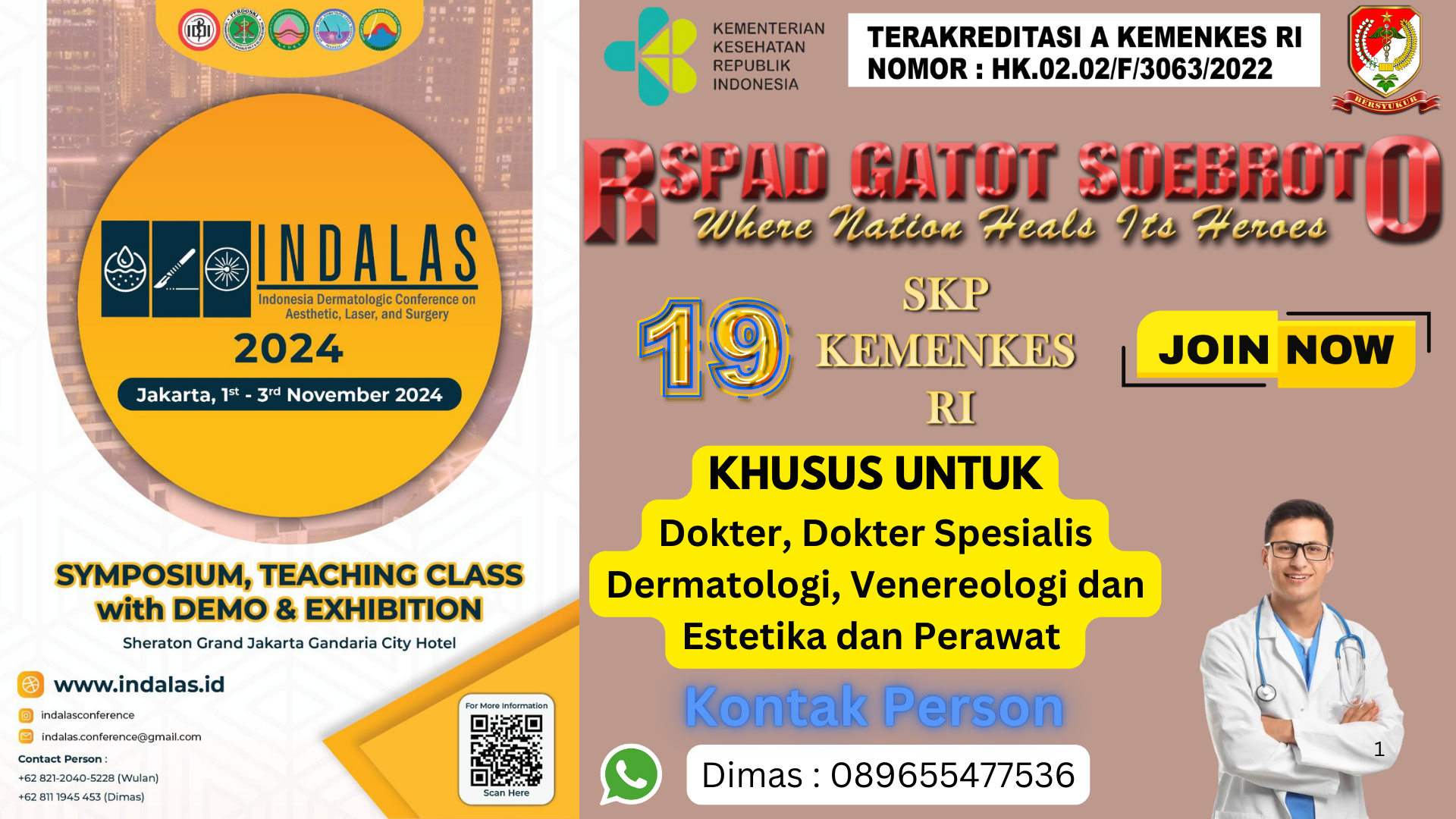 SIMPOSIUM Indonesia Dermatologic Conference on Aesthetic, Laser and Surgery (INDALAS) 2024 Welcoming 5.0 Era of Aesthetic, Laser, and Skin Surgery