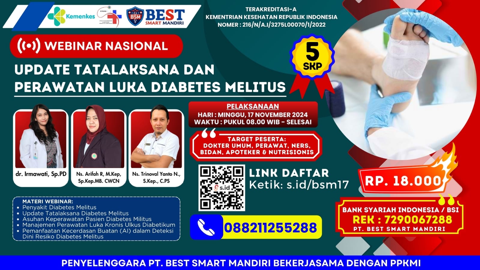 WEBINAR UPDATE TATALAKSANA DAN PERAWATAN LUKA DIABETES MELITUS
