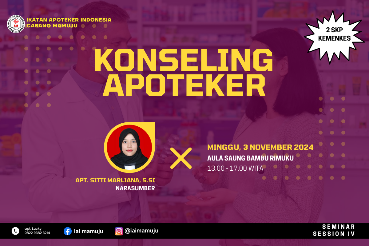 Seminar PC IAI Mamuju Session IV Konseling Apoteker