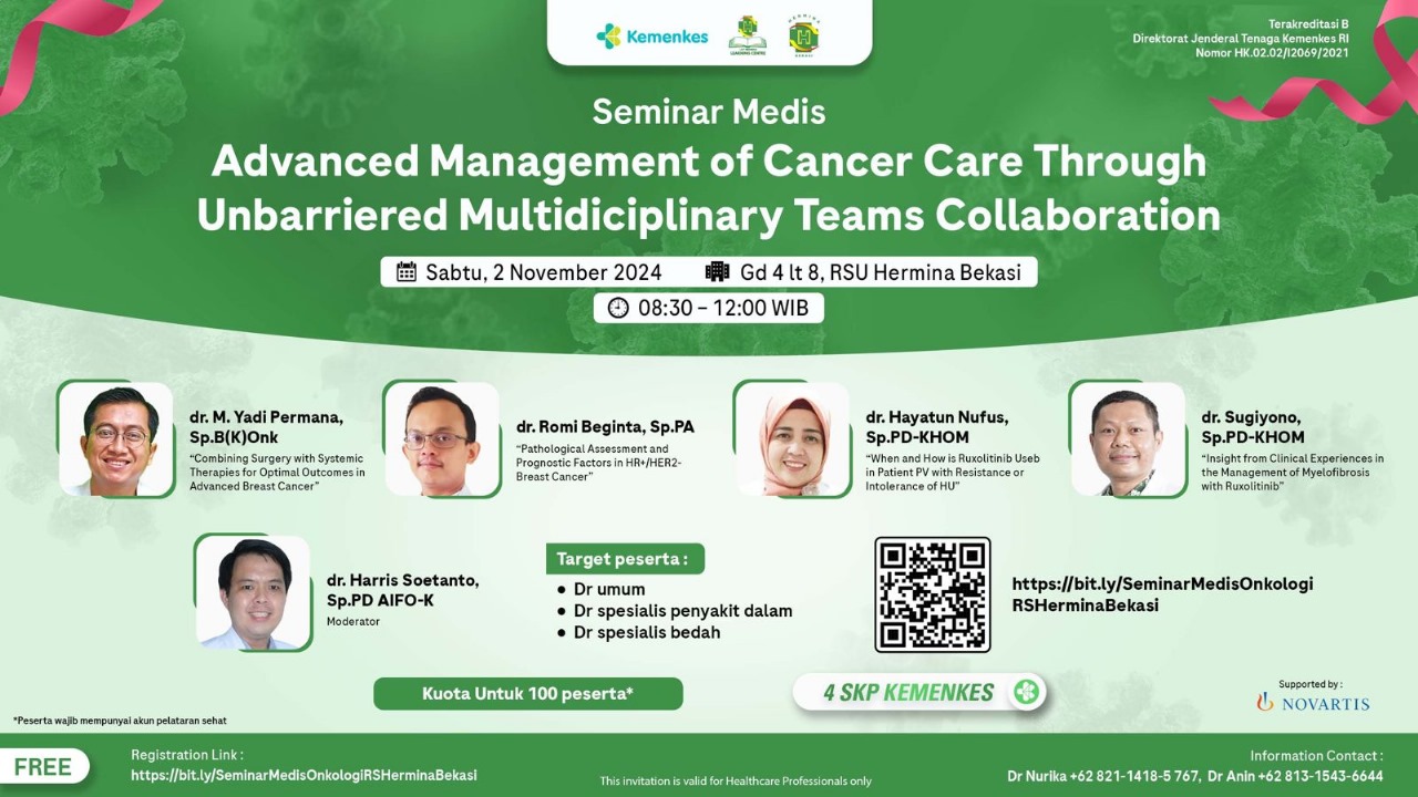 Seminar Medis Advanced Management of Cancer Care Through Unbarriered Multidisciplinary Teams Collaboration