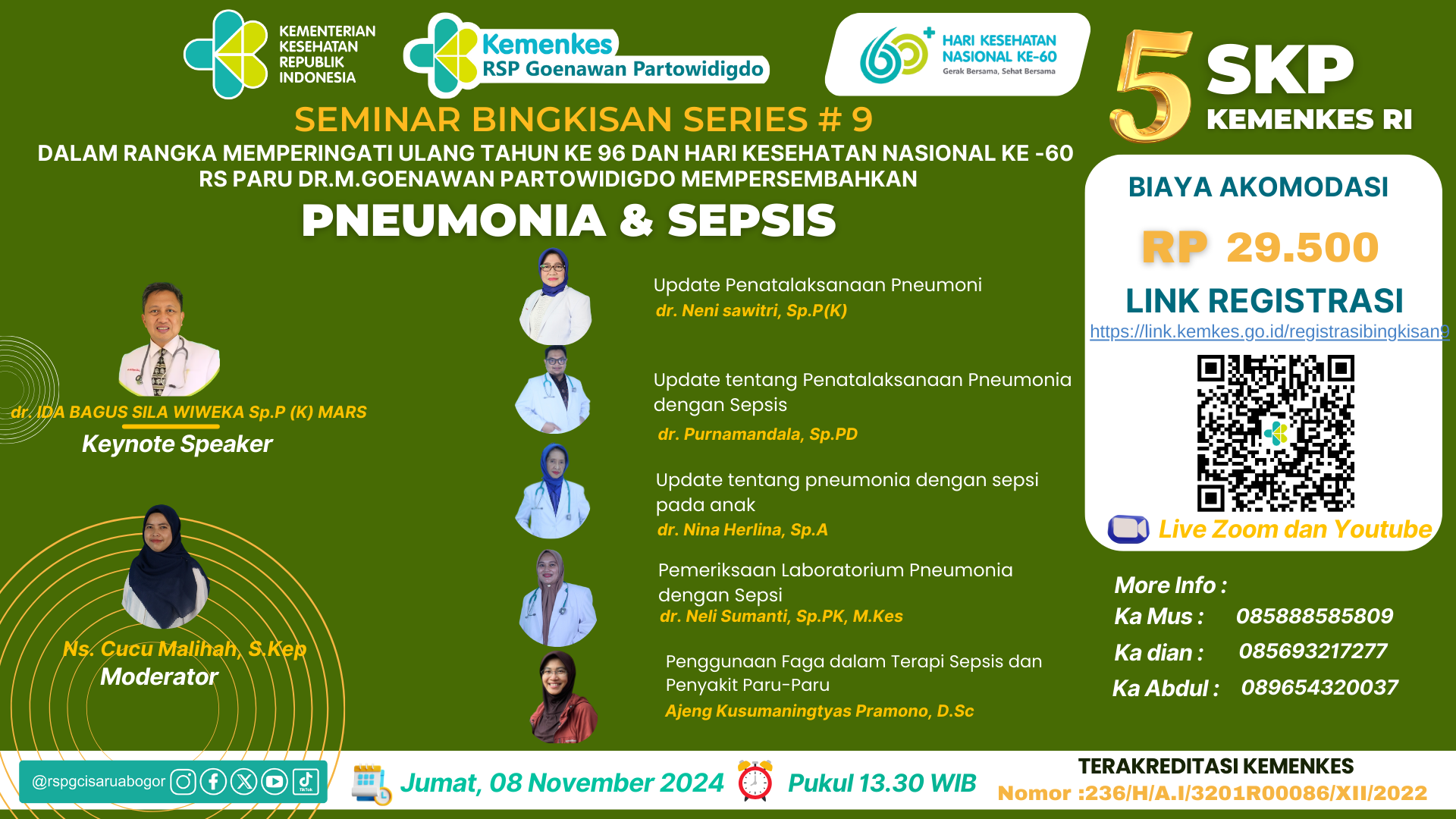 SEMINAR BINGKISAN SERIES 9 PNEUMONIA  dan SEPSIS