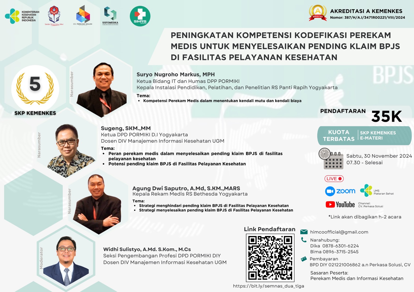 Peningkatan Kompetensi Kodefikasi Perekam Medis untuk Menyelesaikan Pending Klaim BPJS di Fasilitas Pelayanan Kesehatan