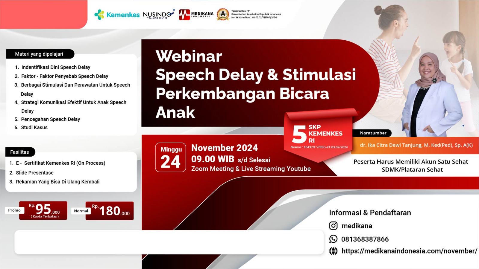 Webinar Speech Delay Stimulasi Perkembangan Bicara Anak