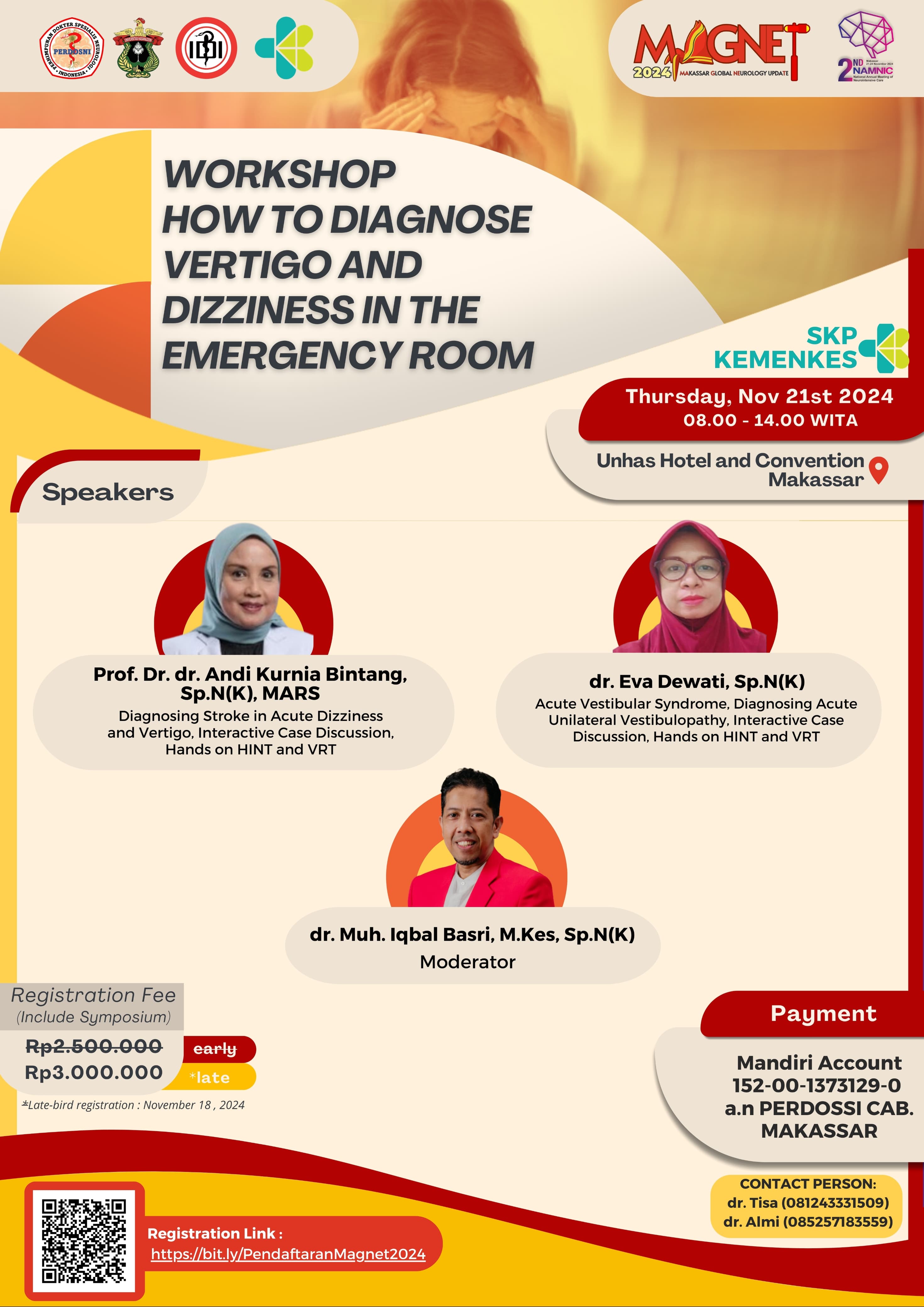 WORKSHOP HOW TO DIAGNOSE VERTIGO AND DIZZINESS IN THE EMERGENCY ROOM